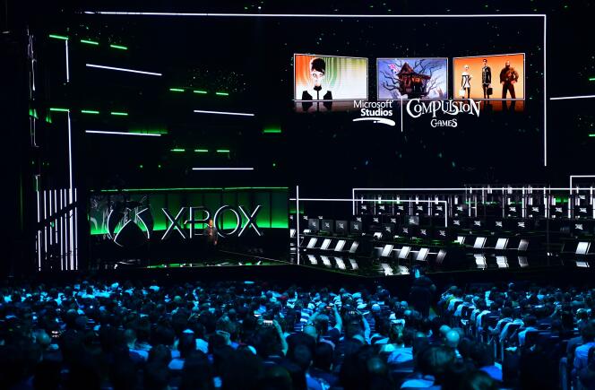 Phil Spencer on stage during the E3 2018 Xbox conference. The Los Angeles video game show was then the most influential of this type of event.