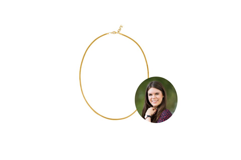 Fashion and beauty editor Jessica is the one "Sleek chain"-Chain from Fafe Collection inserted into the jewelry box. 