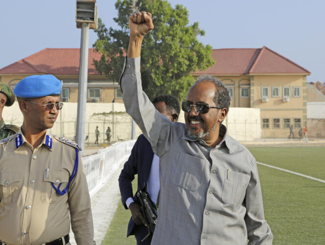 Somali President Hassan Cheikh Mohamoud on January 12, 2023 in Mogadishu.