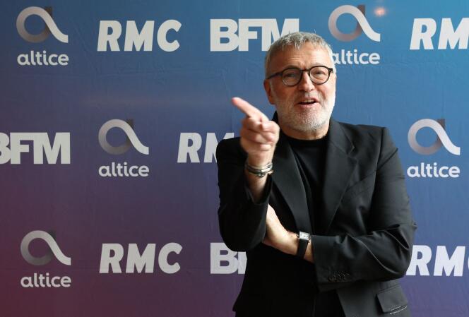 Laurent Ruquier during a back-to-school press conference at BFM-TV, August 31.  