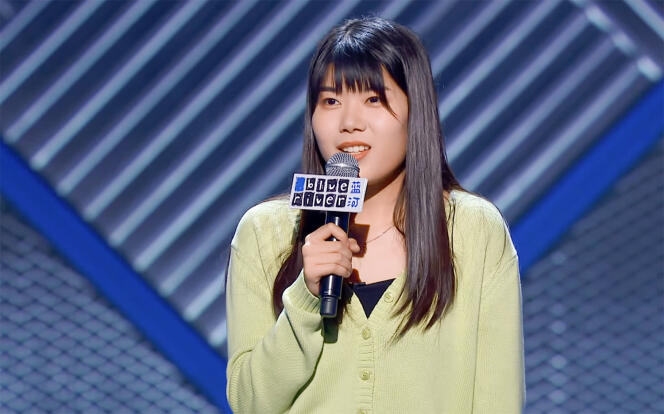 Yang Li, during an episode of “Rock & Roast”.  The comedian was attacked on social networks after a sketch in which she made fun of men.