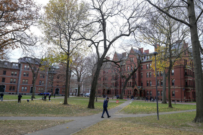 Inside Harvard University, in Cambridge, Massachusetts, December 7, 2023.