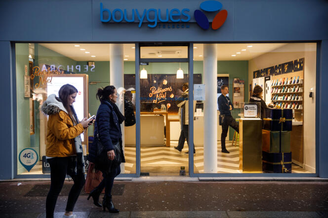 A Bouygues Telecom store, in Caen, November 29, 2019.