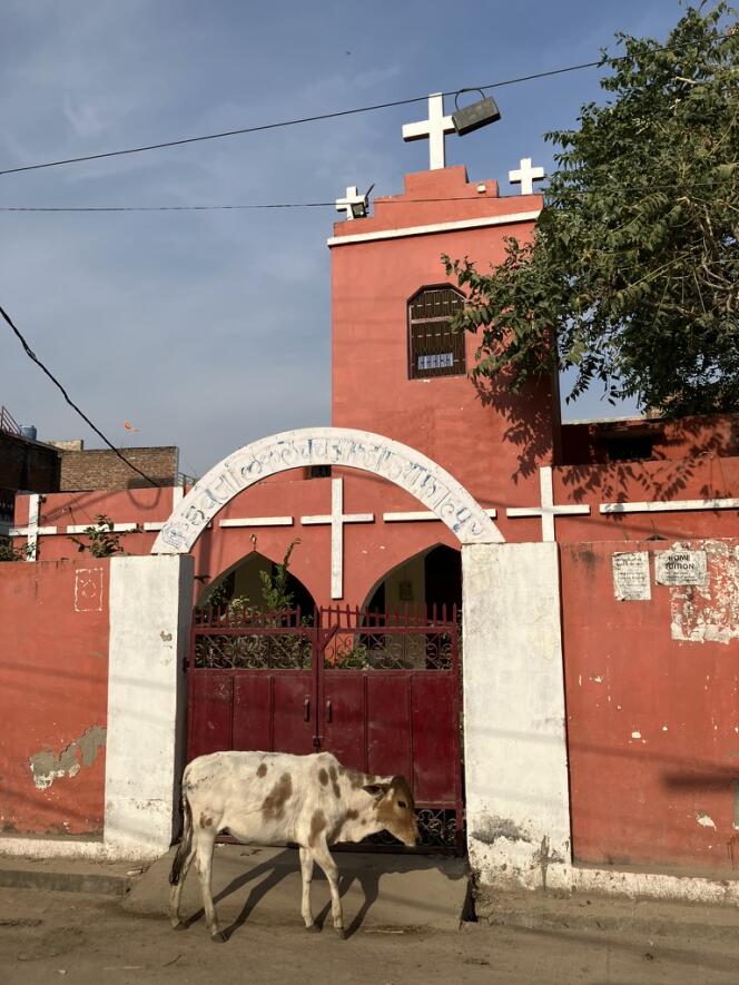The now closed church in Fatehpur (region of Uttar Pradesh, India), December 19, 2023.