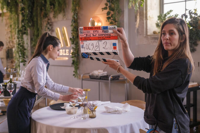 Filming of “Here it all begins”, in March 2022.