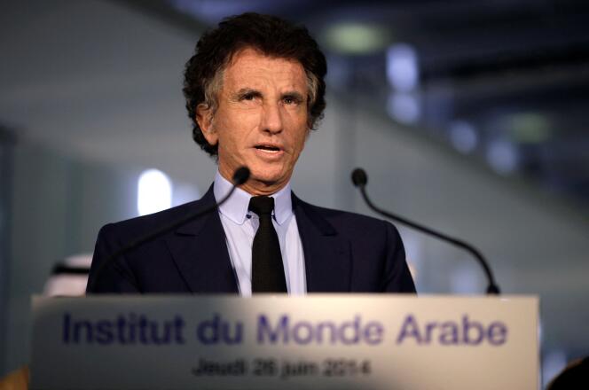 Jack Lang, June 26, 2014, almost a year after his appointment as president of the Arab World Institute.
