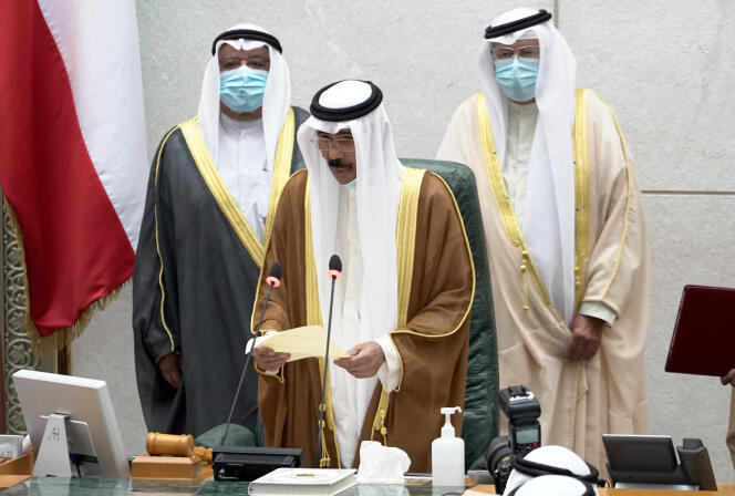 The Emir of Kuwait, Nawaf Al-Ahmad Al-Jaber Al-Sabah, in Kuwait, September 30, 2020.