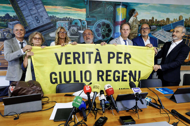 Press conference of the parents of Giulio Regeni, in Rome, Italy, October 6, 2023. 