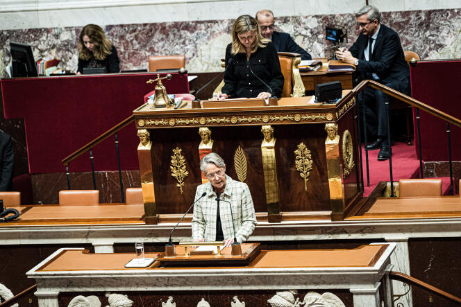 Final reading, at the National Assembly, of the finance bill for 2024, in Paris, December 19, 2023.