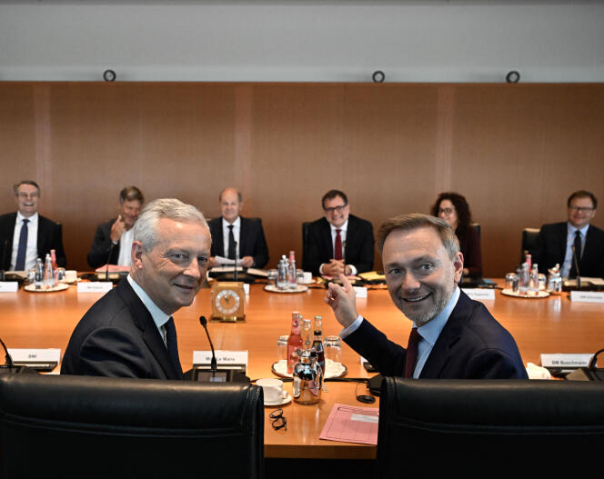 The Minister of the Economy, Bruno Le Maire and the German Minister of Finance, Christian Lindner, in Berlin, September 13, 2023.