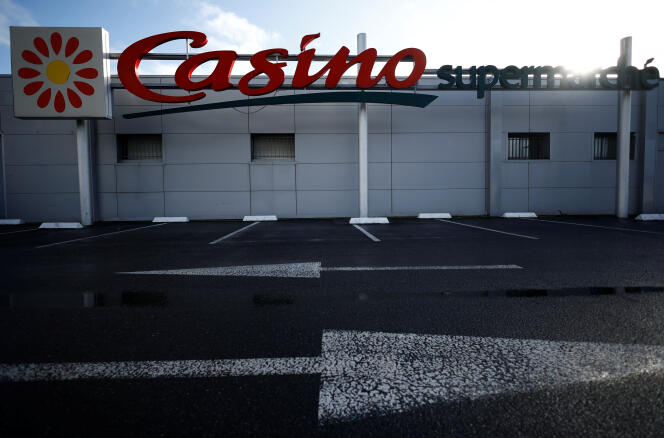 A Casino supermarket in Sainte-Hermine (Vendée), December 4, 2023.