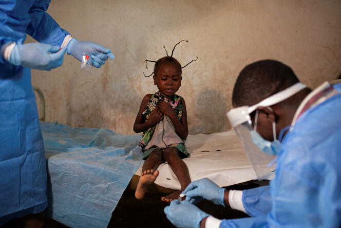 A test for monkeypox, at the Yalolia health center, in Tshopo, Democratic Republic of Congo, October 3, 2022.
