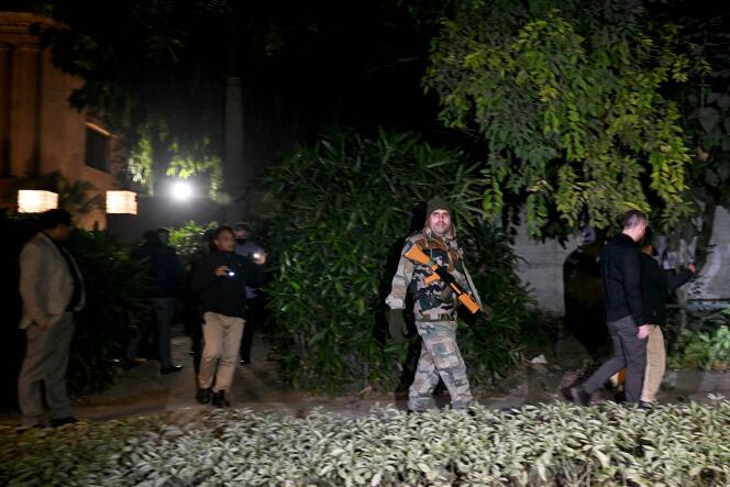 Authorities at the Israeli embassy in India are investigating with police over an explosion near the embassy on December 26, 2023.