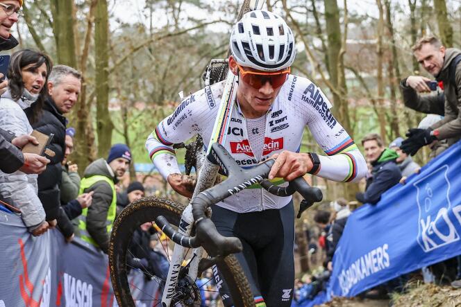 Mathieu Van der Poel during the Herentals cyclo-cross, Belgium, December 16, 2023.
