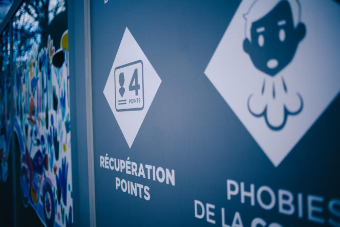 Front of an establishment organizing driving license points recovery courses, in Paris, November 30, 2023.