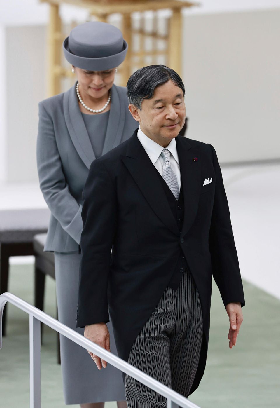 The once successful diplomat and current Empress Masako - always three steps behind her husband.