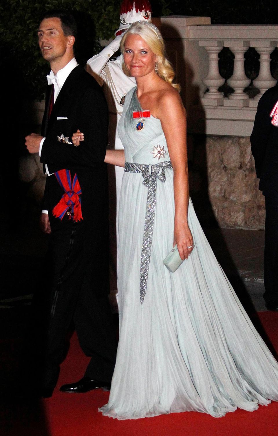 Mette-Marit at the wedding reception of Prince Albert II and Princess Charlène of Monaco. 