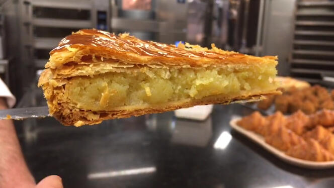 Chef Le Squer's frangipane is lighter and smoother than average.  His secret?  Snow whites.