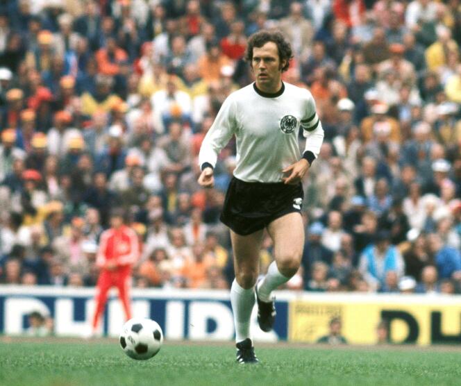 Franz Beckenbauer at the 1974 World Cup in West Germany.