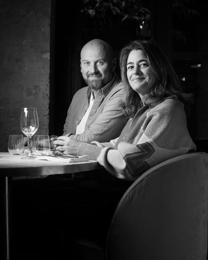 Emilie and Boris Bazan, restaurateurs, Paris, December 5, 2023.