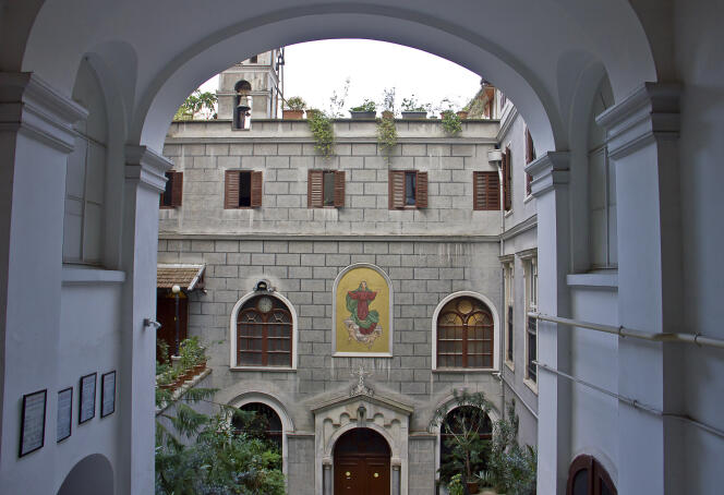 Santa Maria Latin Church on Istiklal Avenue, Beyoglu, Istanbul.  She was attacked on Sunday January 28.