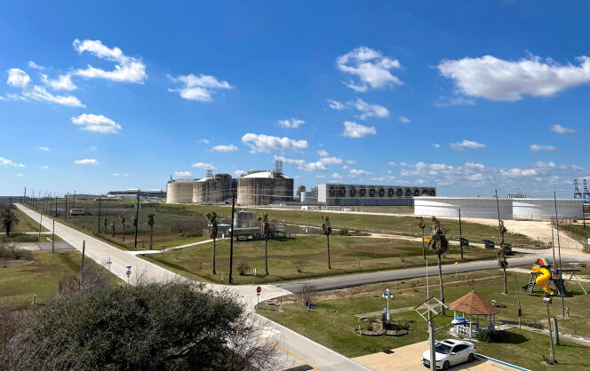 The Freeport LNG plant, the second largest exporter of liquefied natural gas in the United States, near Freeport, Texas, February 11, 2023.