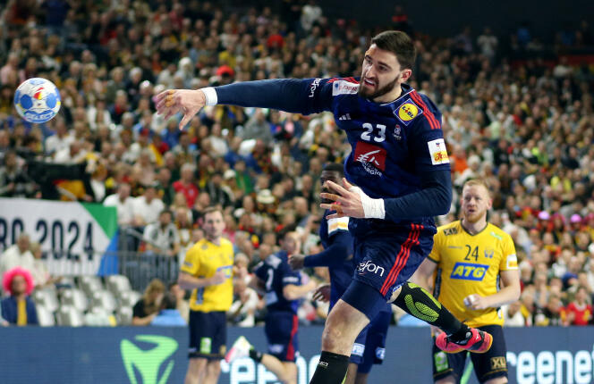 Ludovic Fabregas during the Euro handball semi-final between France and Sweden, in Cologne, Germany, on January 26.