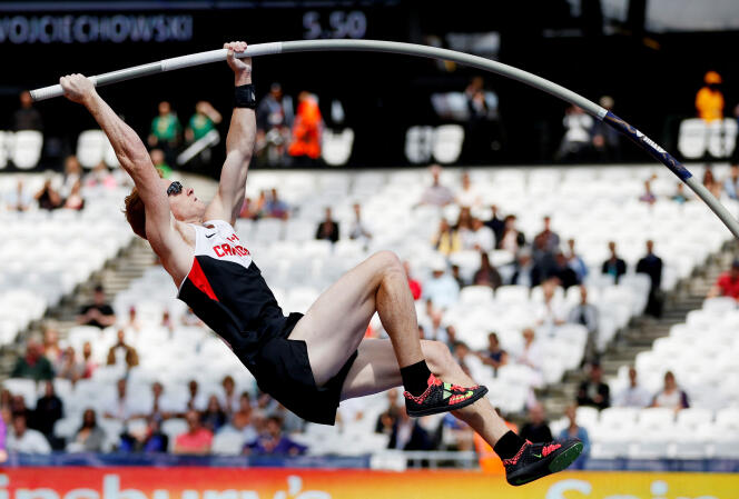 Canadian pole vaulter Shawn Barber on July 25, 2015 in England.