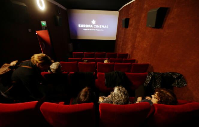 The screening of a film at the Mercury cinema, in Nice, February 21, 2019.