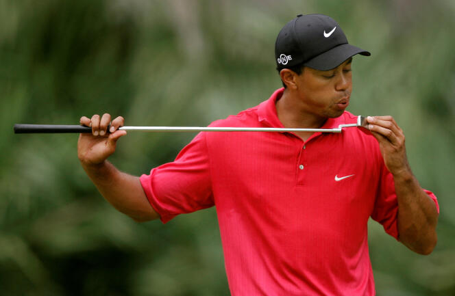 Tiger Woods in Ponte Vedra Beach, Florida on May 13, 2007.  