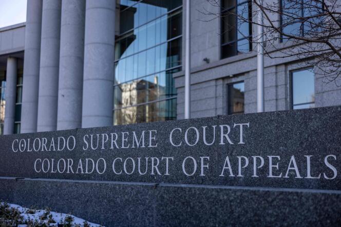 Colorado Supreme Court, January 2, 2024. 