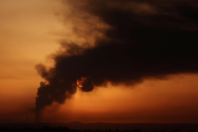 Smoke rises over the Gaza Strip, on the border between the Palestinian enclave and southern Israel, January 21, 2024.