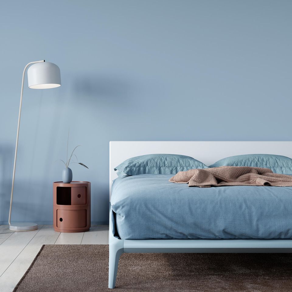 Blue bedroom |  Color psychology: These wall colors will help you sleep better and lift your mood