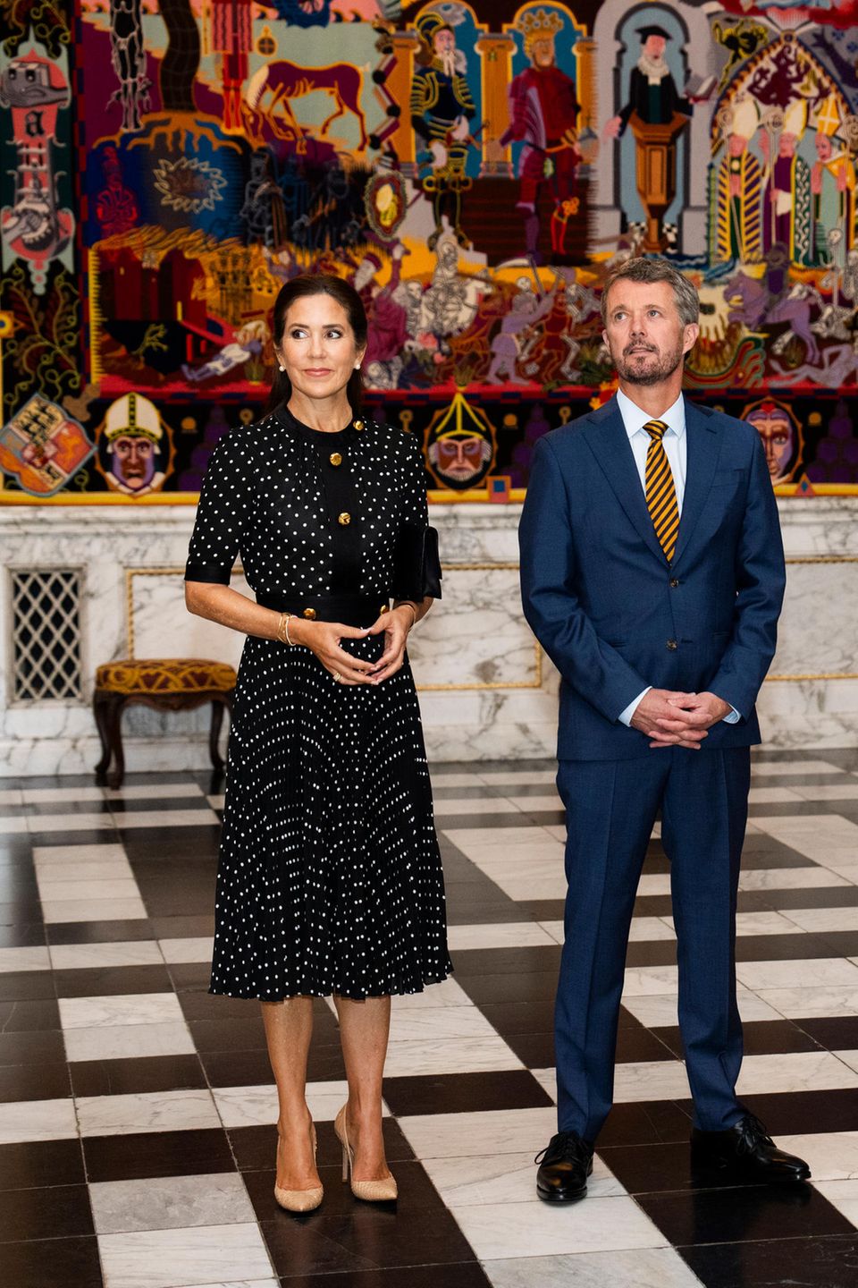 Queen Mary and King Frederik: At the reception for the Ukrainian presidential couple in the Knights' Hall at Christiansborg Palace in Copenhagen in 2023, they will appear together as the crown prince couple.