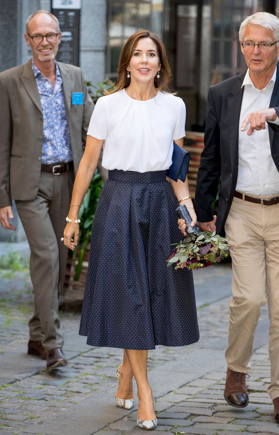 Mary of Denmark attends the opening of the National Care Center in Denmark 2019. 