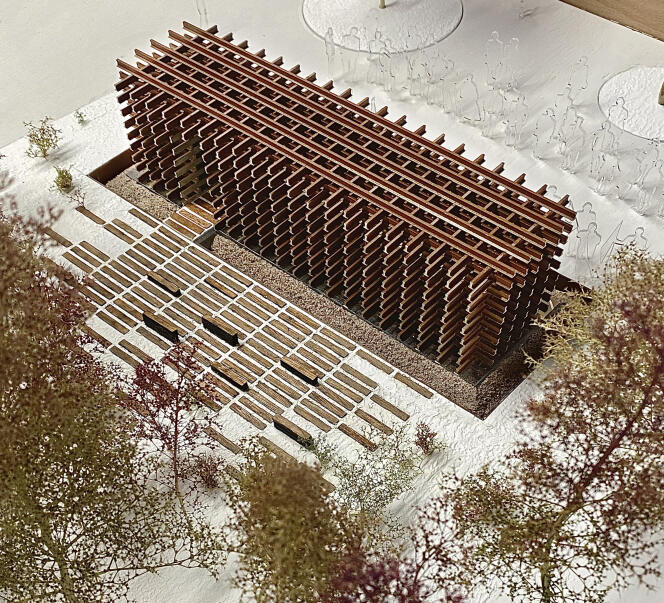 Aerial view of the Blaising & Borchardt Studio project.