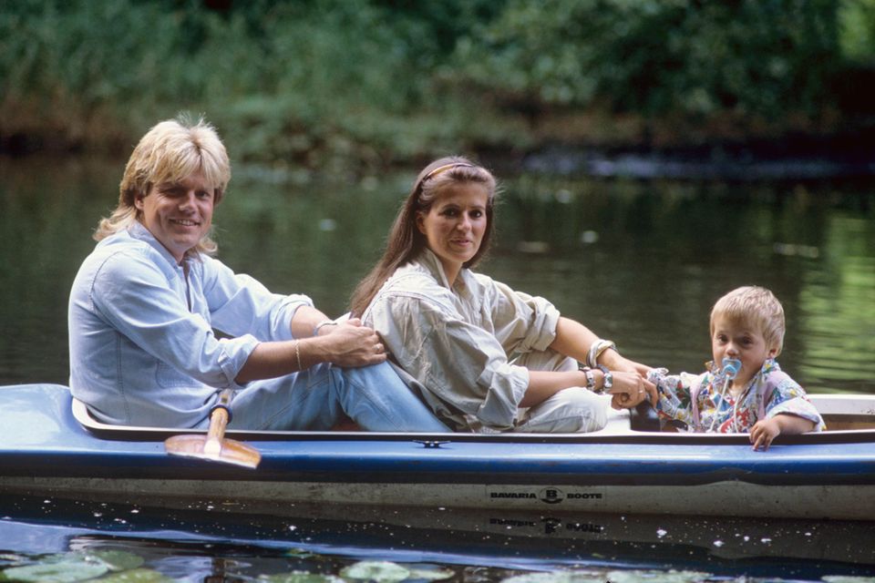 Dieter Bohlen and Erika Sauerland with their son Marc in 1986