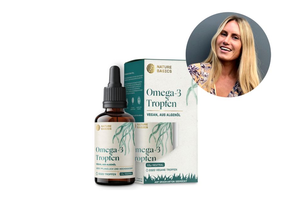 Colleague Laura tests omega-3 algae oil drops for four weeks. 