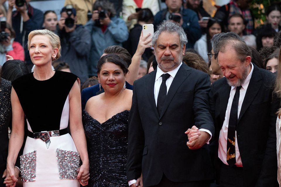 Cate Blanchett, Deborah Mailman, Wayne Blair and Andrew Upton at Cannes
