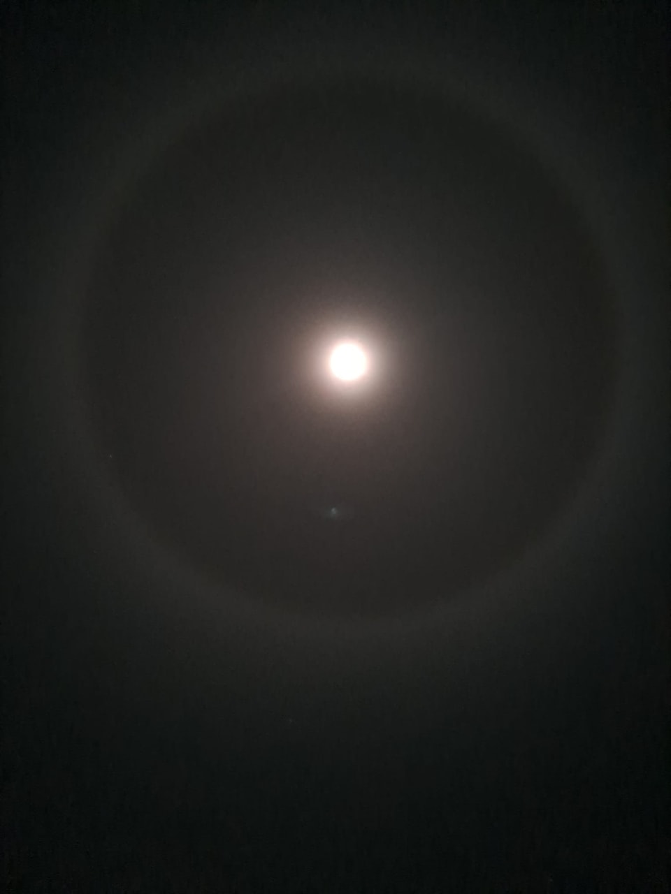 Can you tell us what the circle means.  Photo taken yesterday at around 9 p.m. in Samnaun.  Best regards