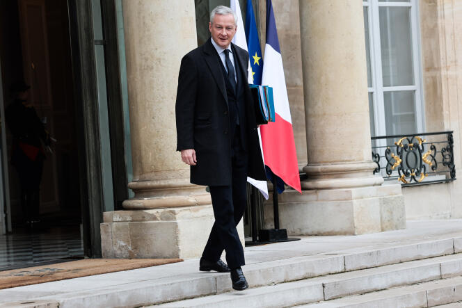 The Minister of the Economy, Bruno Le Maire, at the Elysée, in Paris, February 14, 2024.