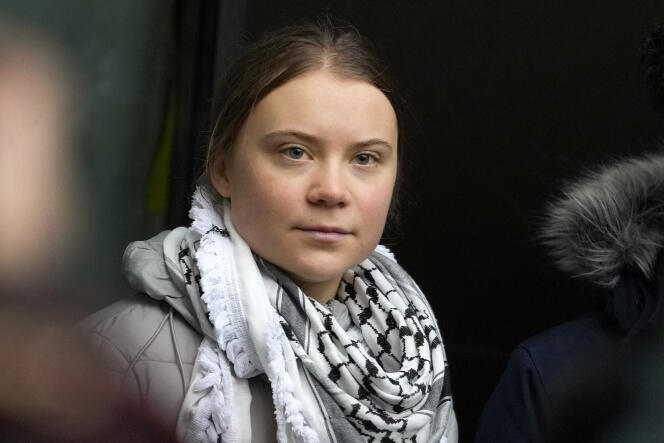 Environmental activist Greta Thunberg, at Westminster Court, London, February 2, 2024.