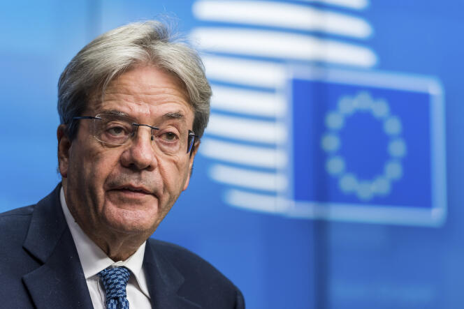 The European Commissioner for the Economy, Paolo Gentiloni, on November 11, 2022, in Brussels. 