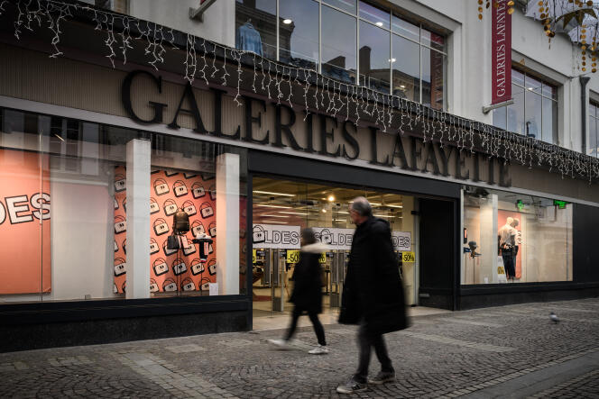 Galeries Lafayette store, in Libourne (Gironde), January 12, 2024.
