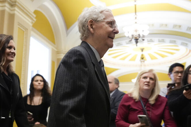 Mitch McConnell at the Capitol, February 28, 2024. 