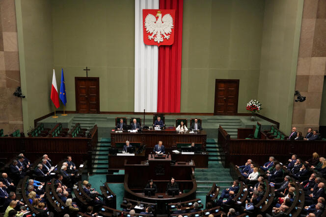 The Parliament in Warsaw, Poland on December 12, 2023. 