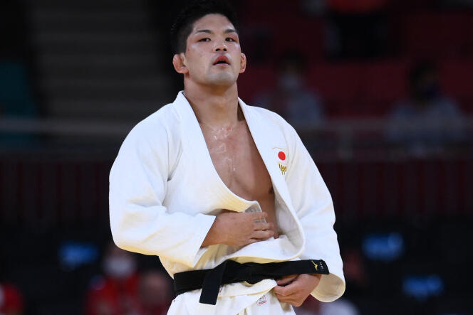 The Japanese Shohei Ono during the Tokyo Olympic Games, at the Nippon Budokan, July 26, 2021.