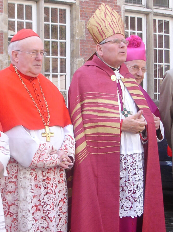 Bishop Roger Vangheluwe, center, in 2008.