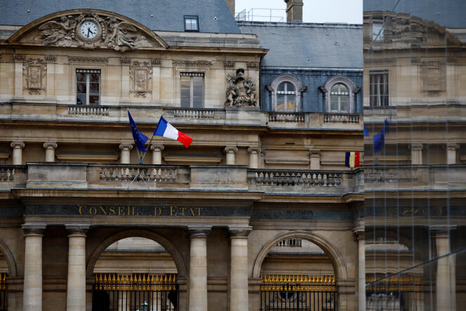 The facade of the Council of State, in Paris, January 25. 