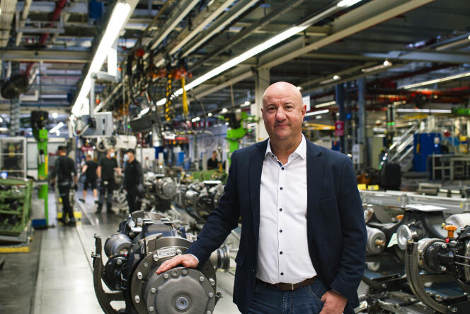 Michael Brecht, chairman of the employee council at the Daimler Truck plant in Gaggenau, Baden-Württemberg (Germany), November 17, 2021.